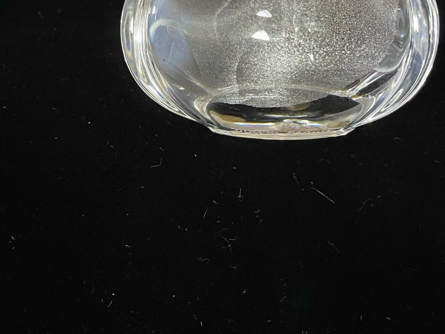 Signed Collection Of Daum France Perfume Bottles With Flower Stoppers And Signed Daum France Purple Flower [Photo 13]