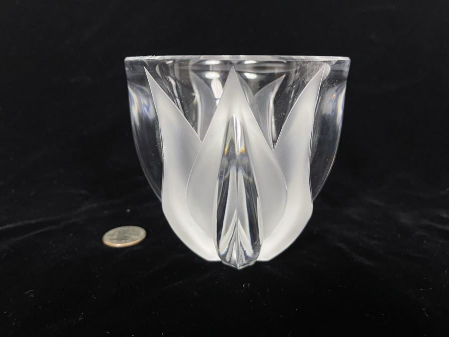 Signed Lalique France Crystal Bowl 5.5W X 4H [Photo 6]
