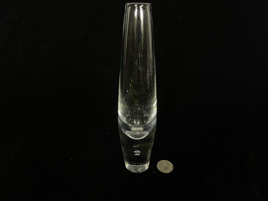 JUST ADDED - Vintage Steuben Glass Vase 8.5H [Photo 2]