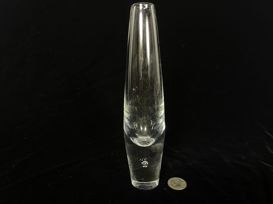JUST ADDED - Vintage Steuben Glass Vase 8.5H [Photo 3]