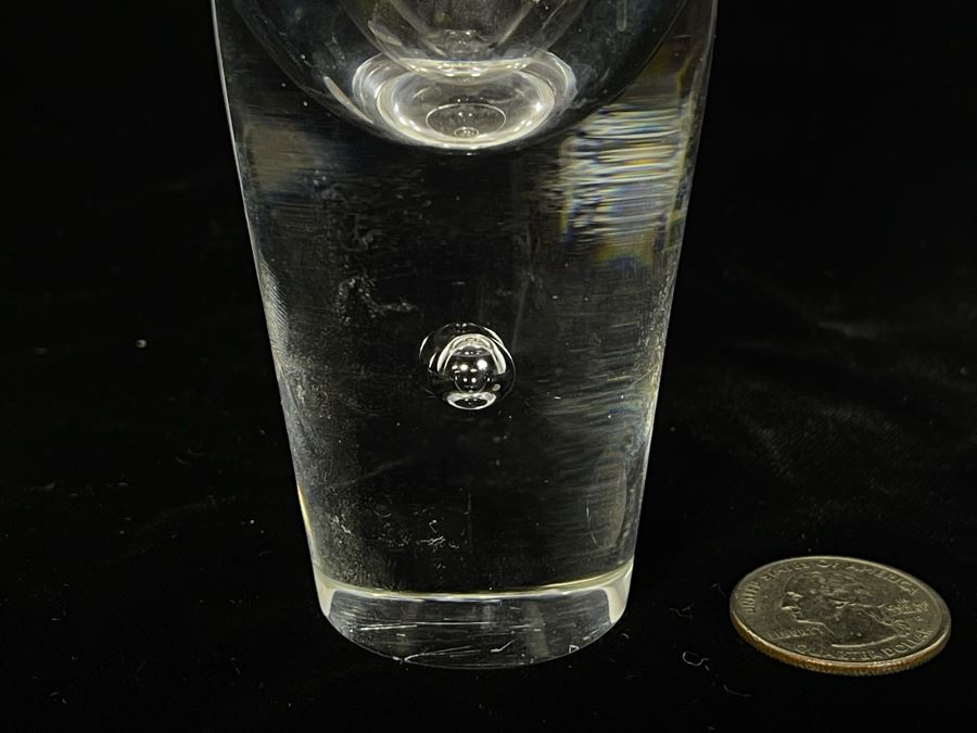 JUST ADDED - Vintage Steuben Glass Vase 8.5H [Photo 4]