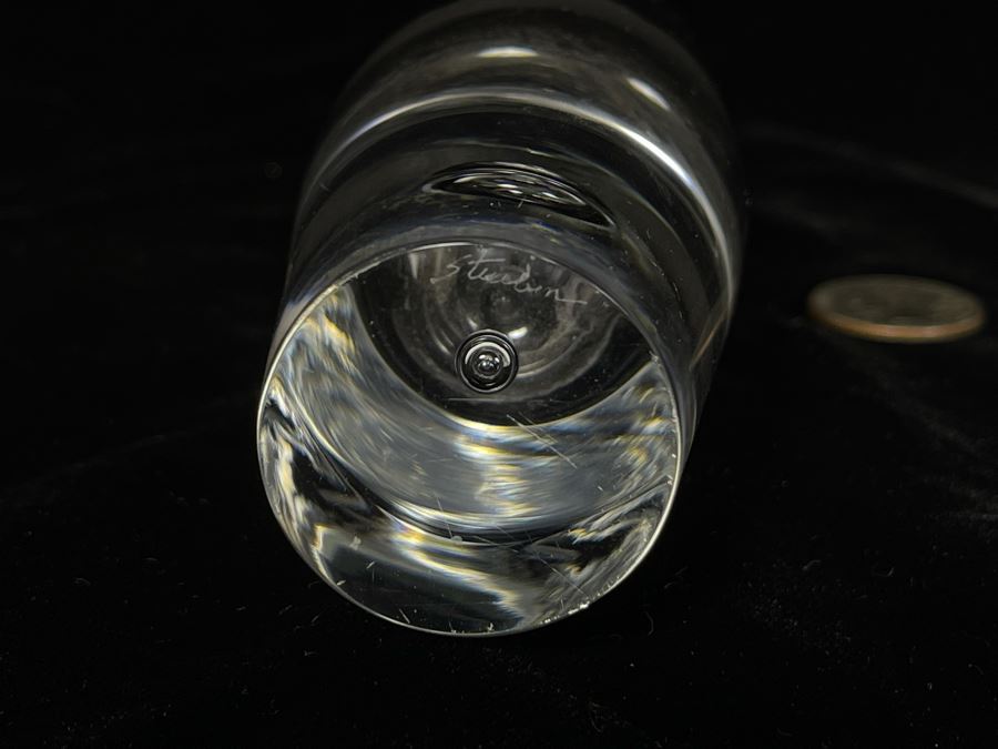 JUST ADDED - Vintage Steuben Glass Vase 8.5H [Photo 5]