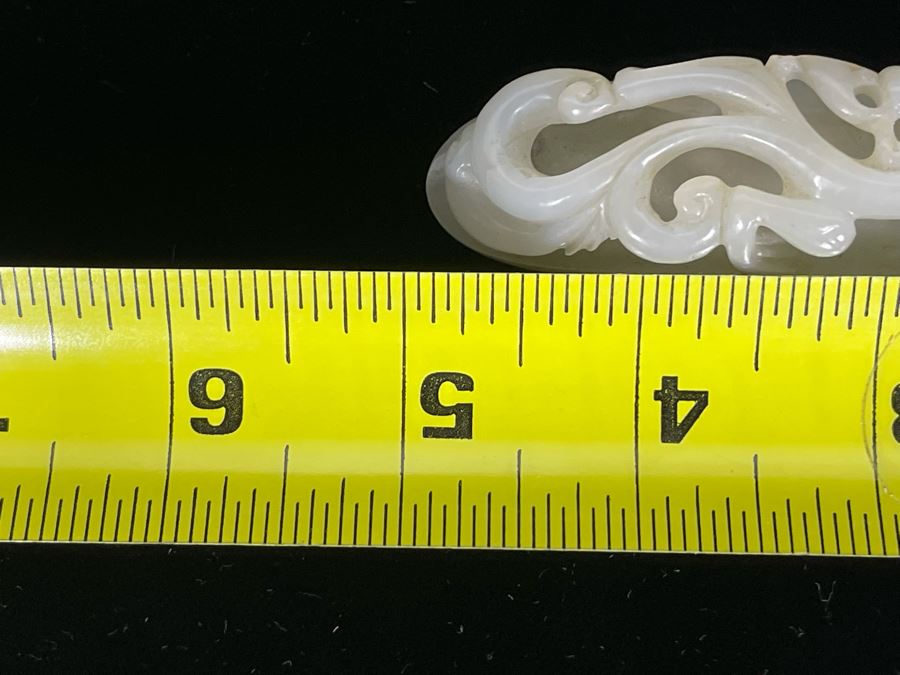 JUST ADDED - Antique Chinese White Jade Dragon Belt Hook 5L [Photo 17]