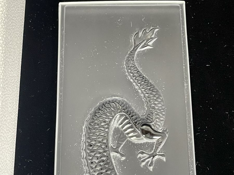 JUST ADDED - Signed Lalique France Dragon With Box [Photo 11]