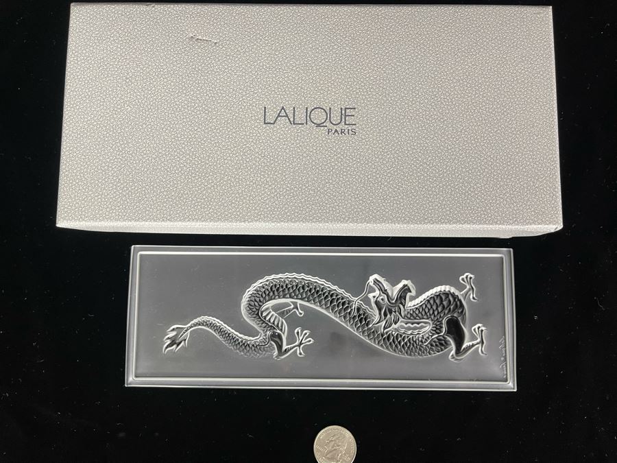 JUST ADDED - Signed Lalique France Dragon With Box [Photo 3]