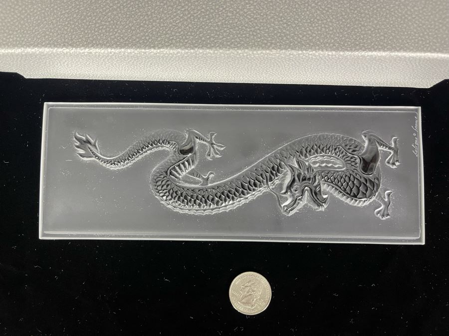 JUST ADDED - Signed Lalique France Dragon With Box [Photo 7]