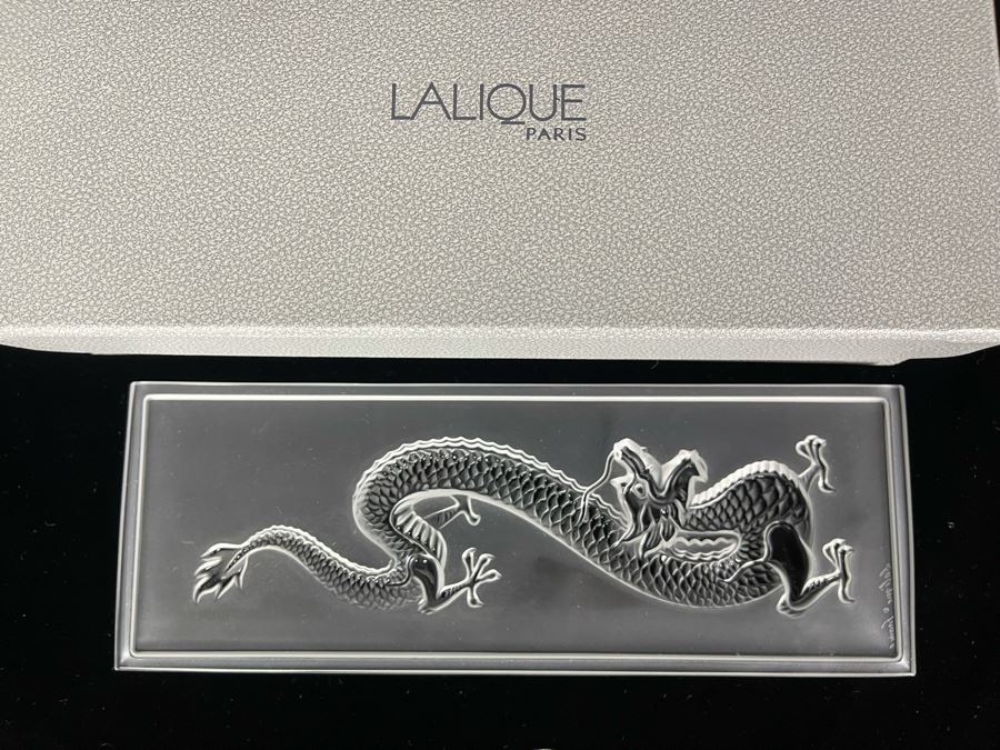 JUST ADDED - Signed Lalique France Dragon With Box [Photo 4]