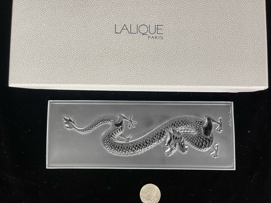 JUST ADDED - Signed Lalique France Dragon With Box [Photo 6]