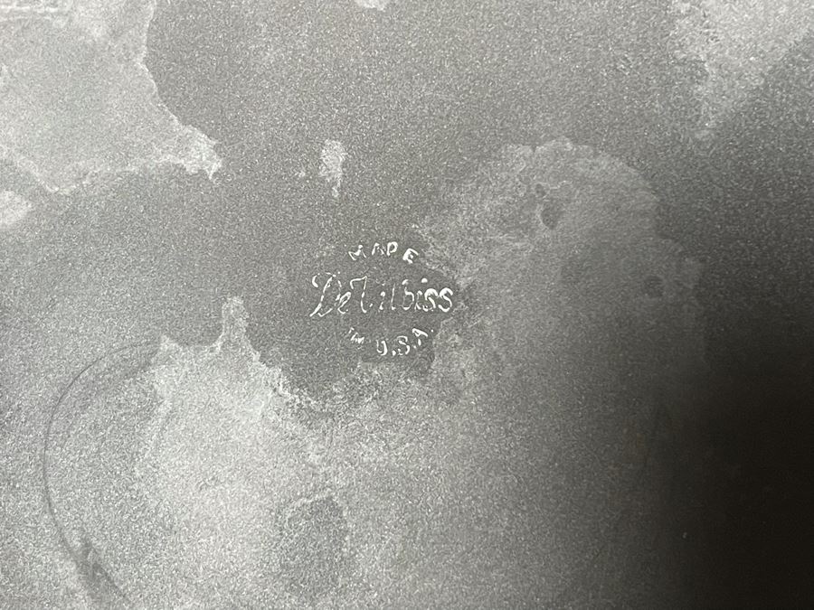 JUST ADDED - Pair Of Vintage DeVilbiss Lidded Powder Jars 4.25R [Photo 7]