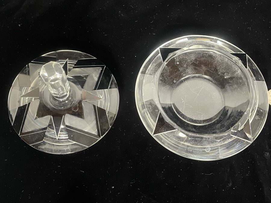 Vintage Art Deco Lidded Jar 6.5W X 5H [Photo 5]