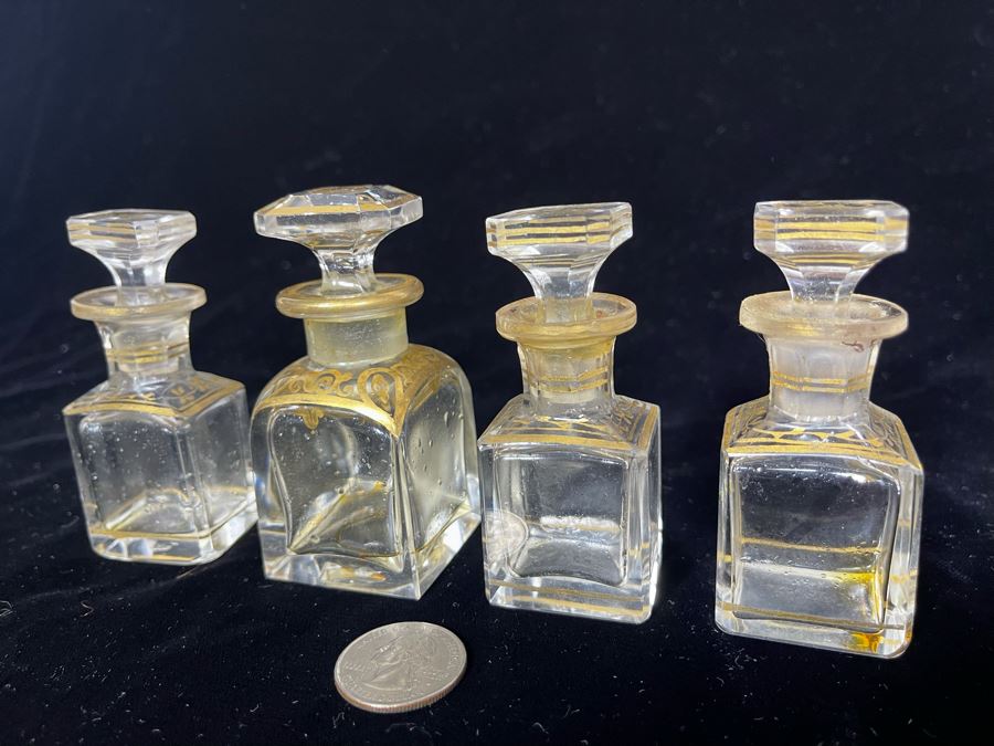 JUST ADDED - Set Of Four Vintage Perfume Bottles [Photo 5]
