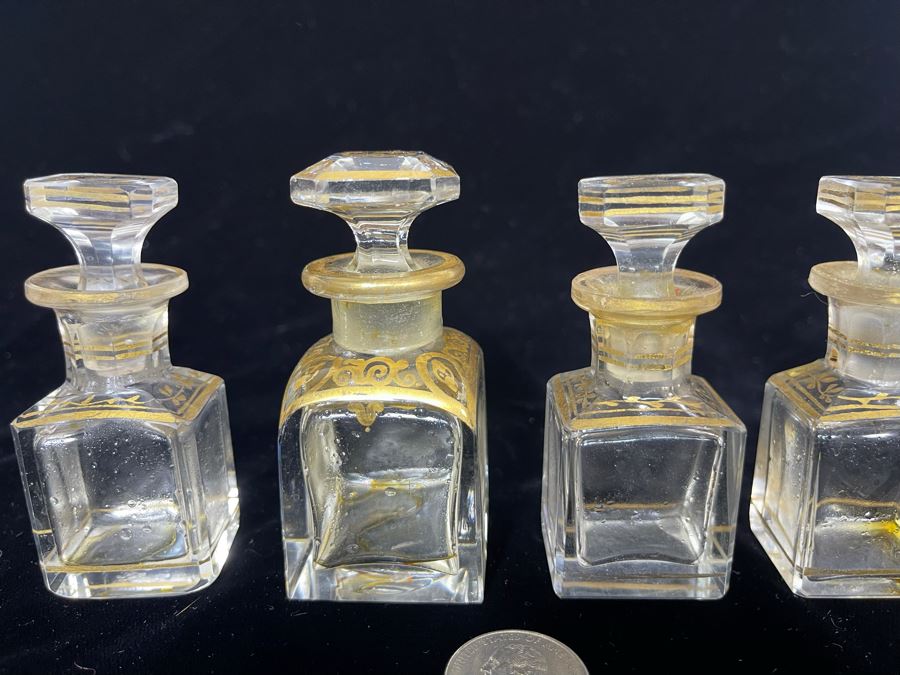 JUST ADDED - Set Of Four Vintage Perfume Bottles [Photo 4]