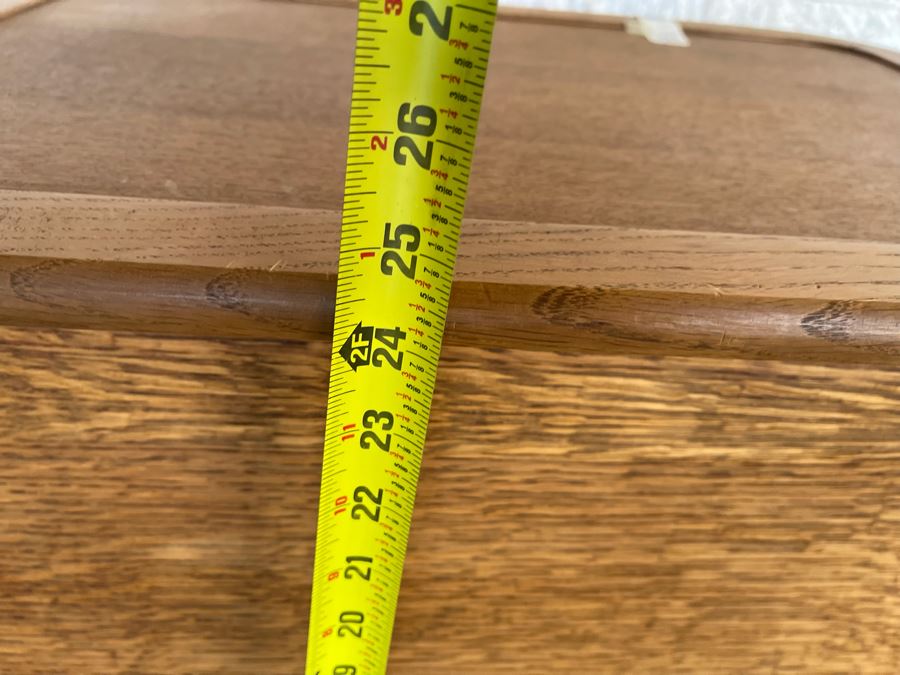 JUST ADDED - Antique 1910 Oak Tea Cart On Casters 24.5W X 17D X 24.5H [Photo 15]