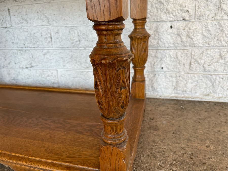 JUST ADDED - Stunning Art Nouveau Inlaid Drop Down Secretary Desk (Bottom Board Has Crack In Wood) 37W X 17D [Photo 18]