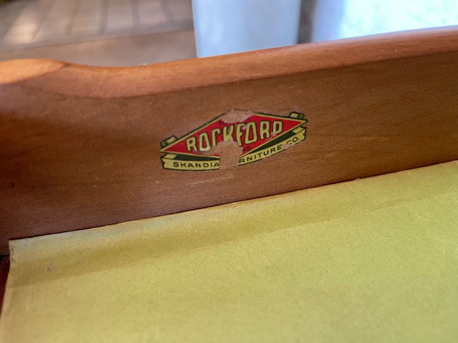 JUST ADDED - Vintage Secretary Desk By Rockford Skandia Furniture Co [Photo 14]