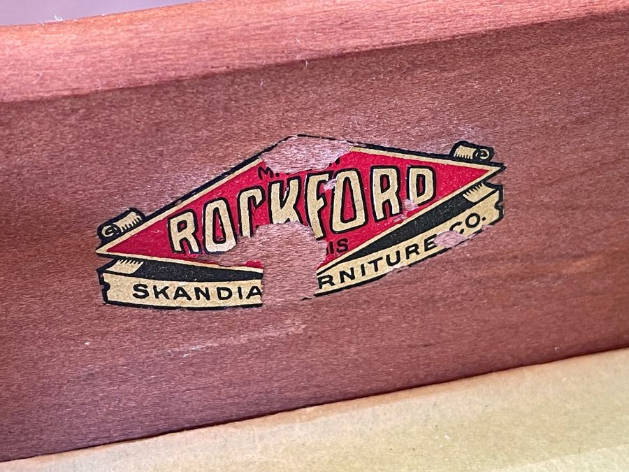 JUST ADDED - Vintage Secretary Desk By Rockford Skandia Furniture Co [Photo 15]