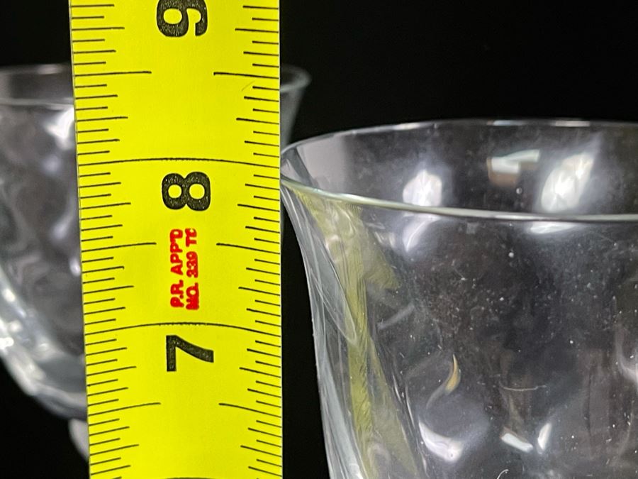 JUST ADDED - Four Crystal Stemware Glasses Made In Romania 8H [Photo 5]