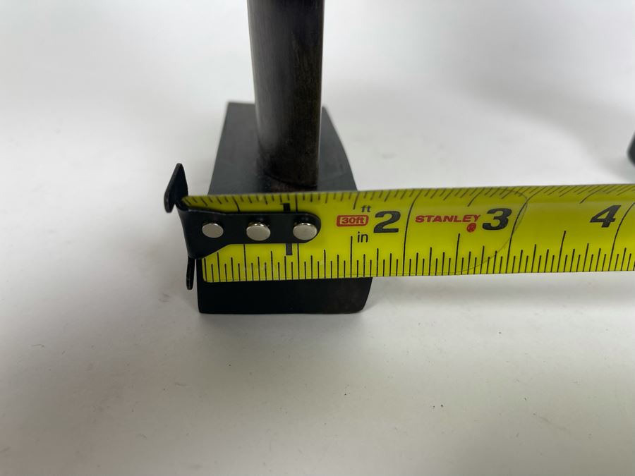 JUST ADDED - Pair Of Ironwood Carved African Sculptures Of Man And Woman 4W X 1.75D X 14H [Photo 10]