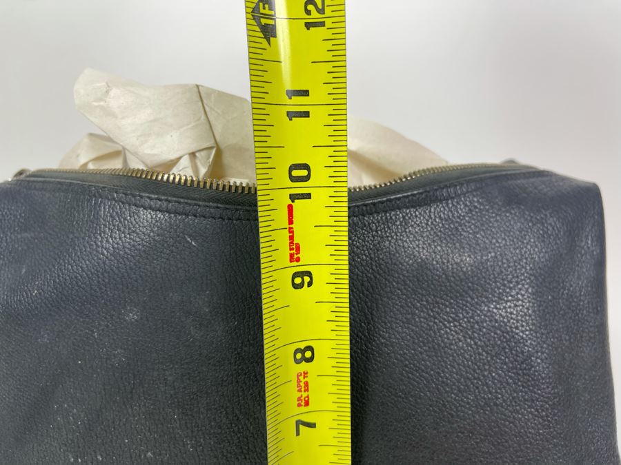 JUST ADDED - Gianni Versace Couture Black Leather Handbag (Top Zipper Slides But Won't Properly Close) [Photo 11]