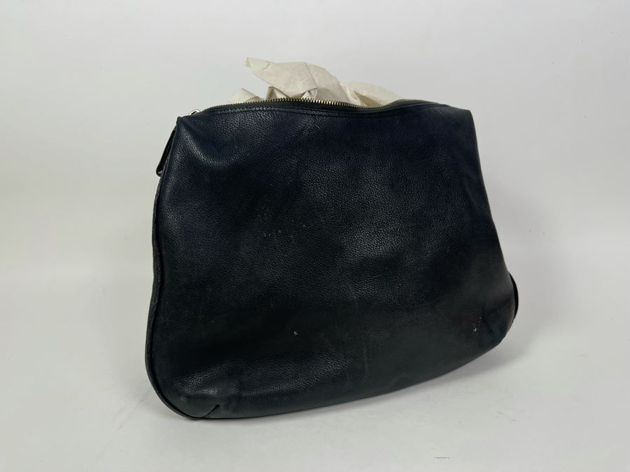 JUST ADDED - Gianni Versace Couture Black Leather Handbag (Top Zipper Slides But Won't Properly Close) [Photo 10]
