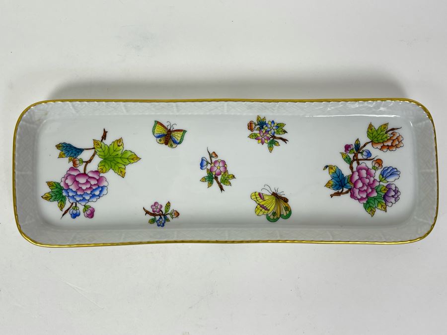 JUST ADDED - Herend Hungary Dish 9.5 X 3.25 [Photo 2]