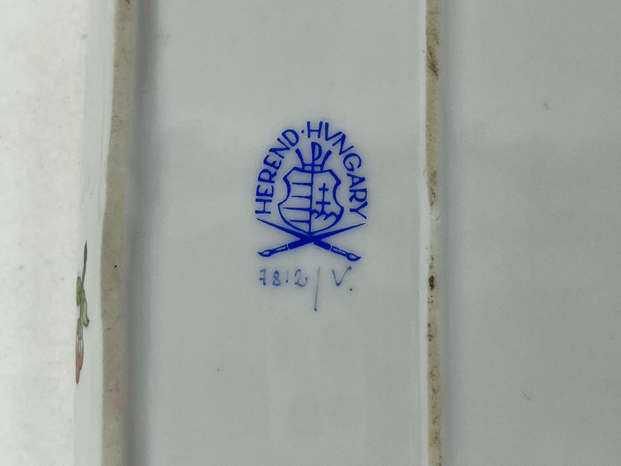 JUST ADDED - Herend Hungary Dish 9.5 X 3.25 [Photo 6]