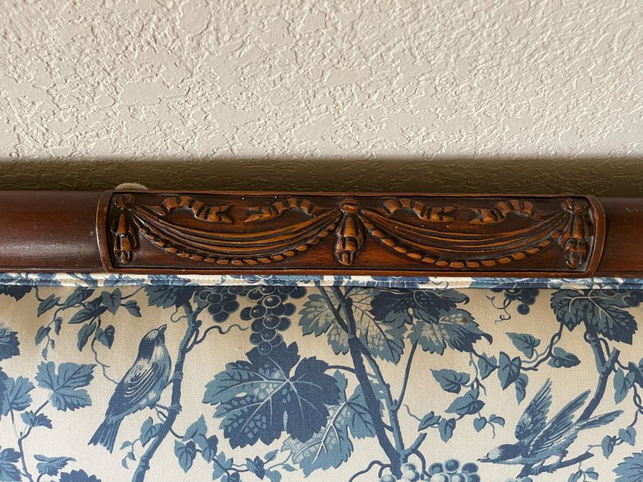 Antique Carved Wood Sofa 86W X 33D X 32H [Photo 9]