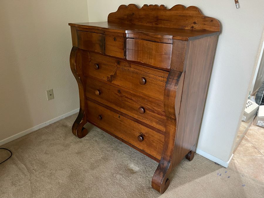 Antique 4-Drawer Chest Of Drawers Dresser 42W X 21D [Photo 4]