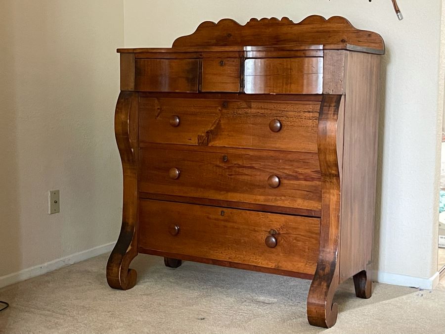 Antique 4-Drawer Chest Of Drawers Dresser 42W X 21D [Photo 15]