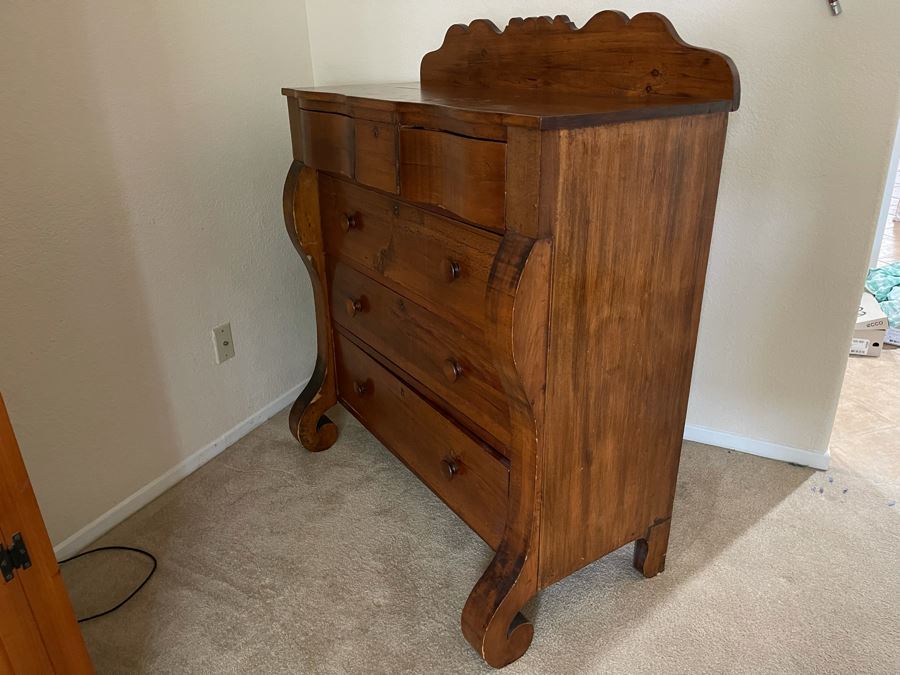Antique 4-Drawer Chest Of Drawers Dresser 42W X 21D [Photo 11]
