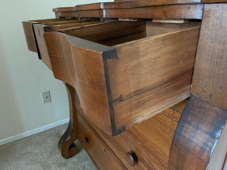 Antique 4-Drawer Chest Of Drawers Dresser 42W X 21D [Photo 8]