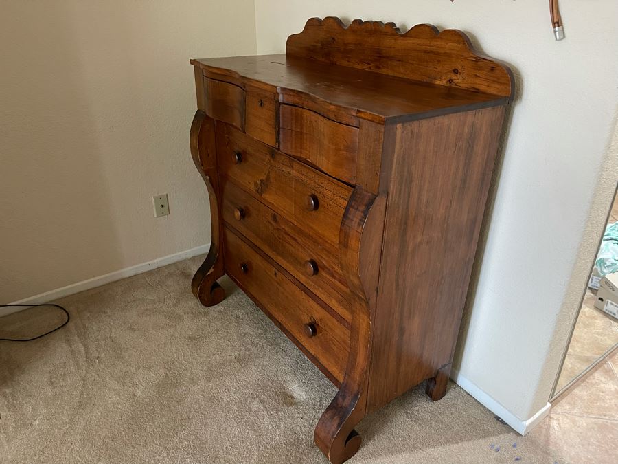 Antique 4-Drawer Chest Of Drawers Dresser 42W X 21D [Photo 5]