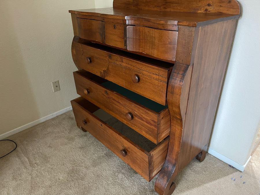 Antique 4-Drawer Chest Of Drawers Dresser 42W X 21D [Photo 10]