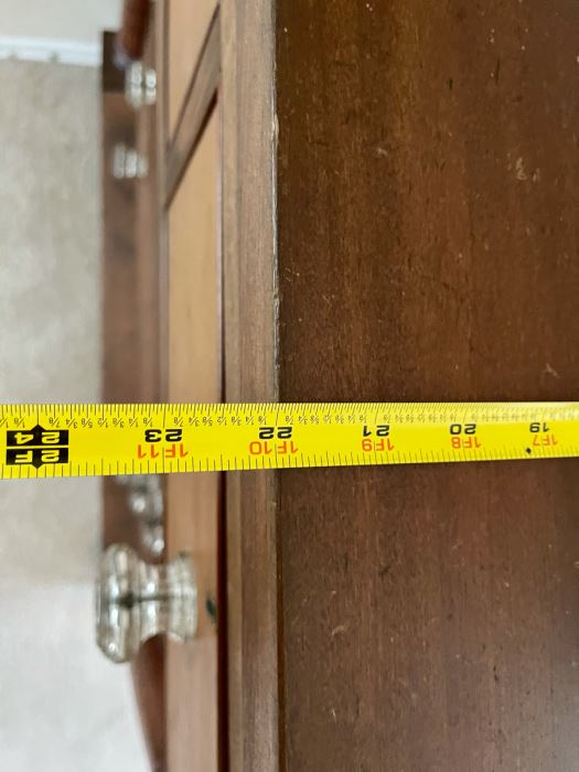 Vintage Wooden 5-Drawer Lockable Chest Of Drawers Dresser 40W X 23D X 47H [Photo 13]