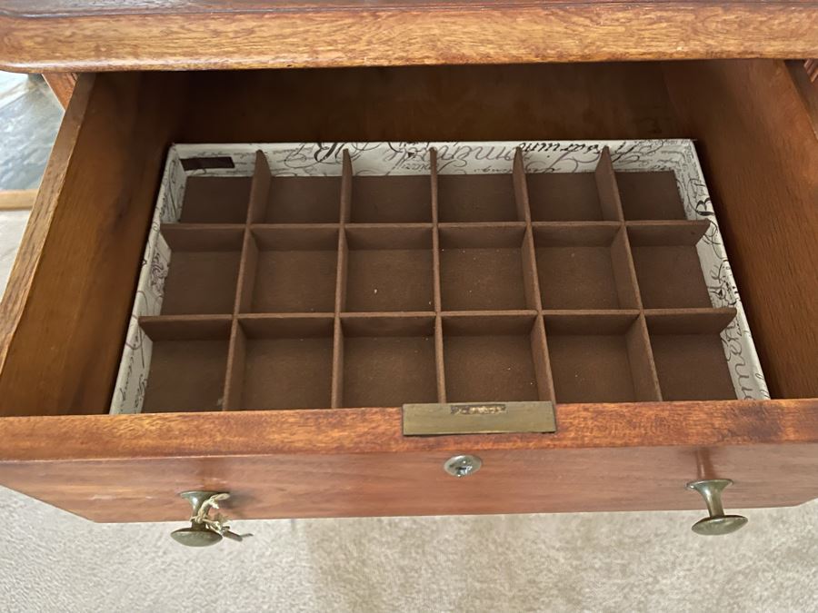 Vintage Wooden Lockable 6-Drawer Chest Of Drawers Dresser 42W X 24D X 50H [Photo 9]