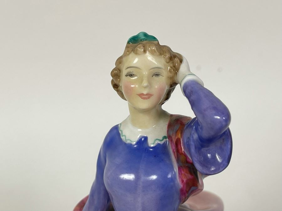 Vintage 1948 Royal Doulton & Co. Limited Porcelain Lady Figurine 'Blithe Morning' 7H [Photo 5]