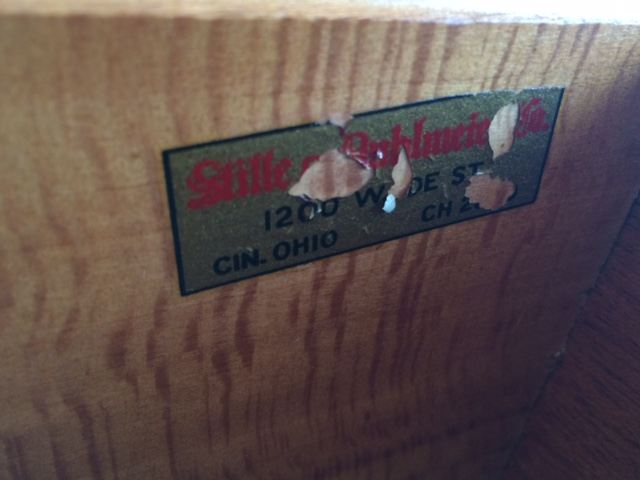 Vintage Stille & Duhlmeier Furniture Co Cincinnati OH Sideboard in Excellent Condition [Photo 9]