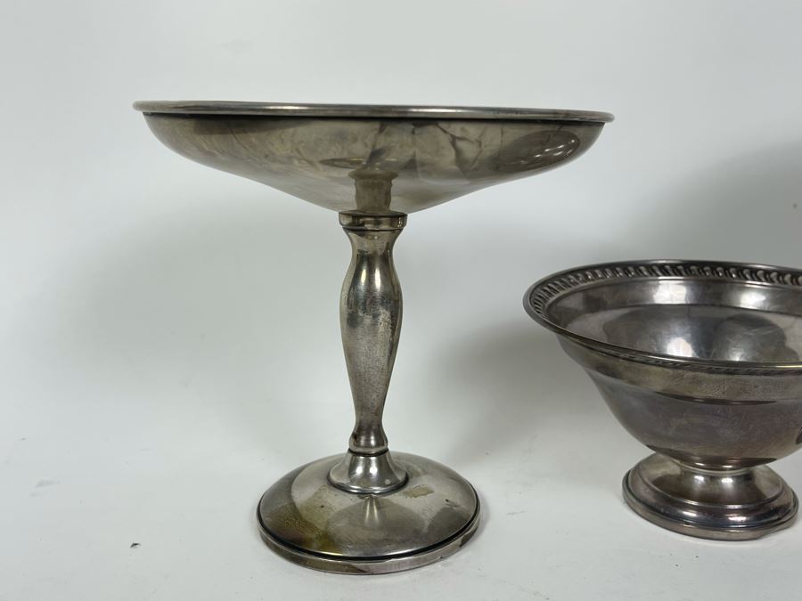 Set Of Three Weighted Sterling Silver Footed Bowls [Photo 5]