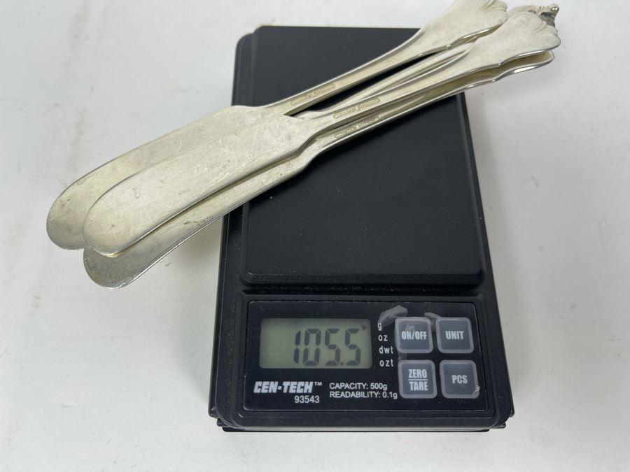 Sterling Silver Wallace Flatware Set With Storage Cloth 838.7g - $610 Melt Value As Of 10/4/2021 [Photo 9]