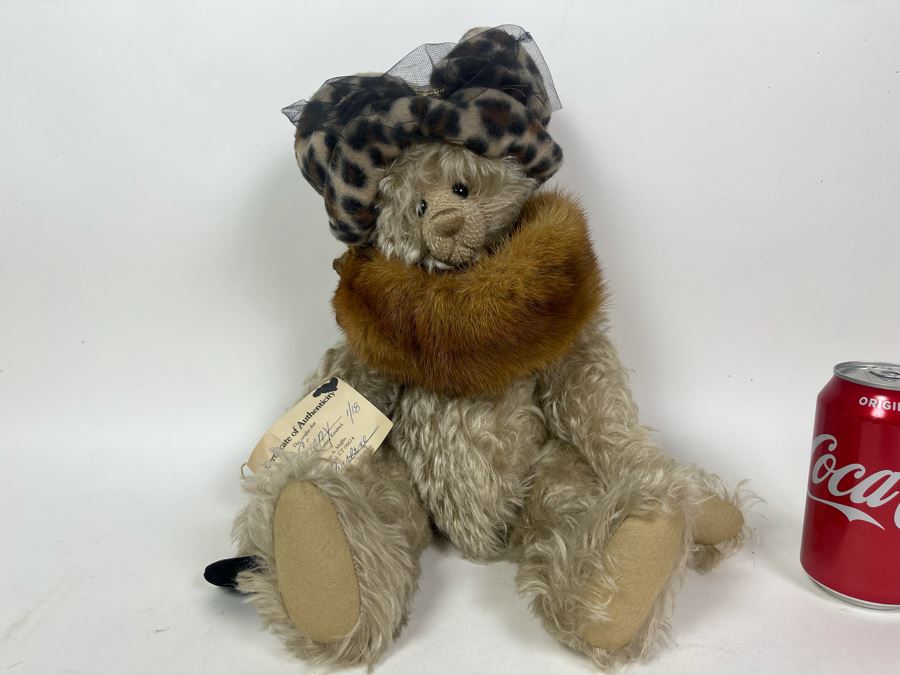 Signed Handmade Charlene Kendrick Jointed Teddy Bear Rags A. Muffin
