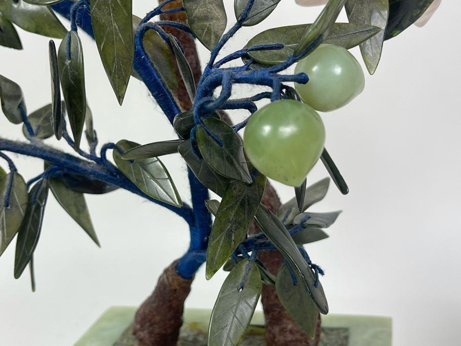 Vintage Jade / Rose Quartz Tree 20H [Photo 7]