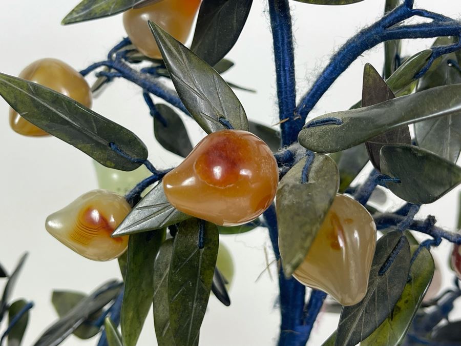 Vintage Jade / Rose Quartz Tree 20H [Photo 5]