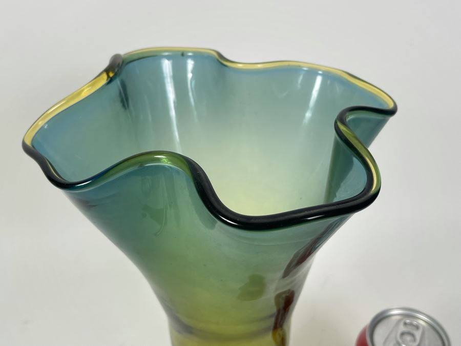 Blenko Glass Vase 12H [Photo 4]