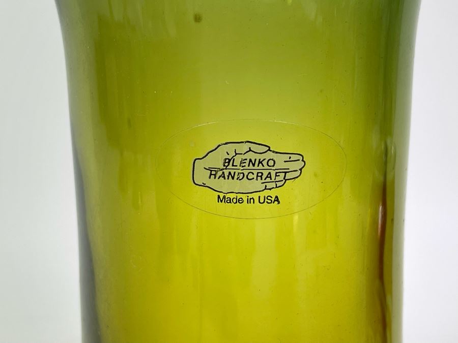 Blenko Glass Vase 12H [Photo 3]