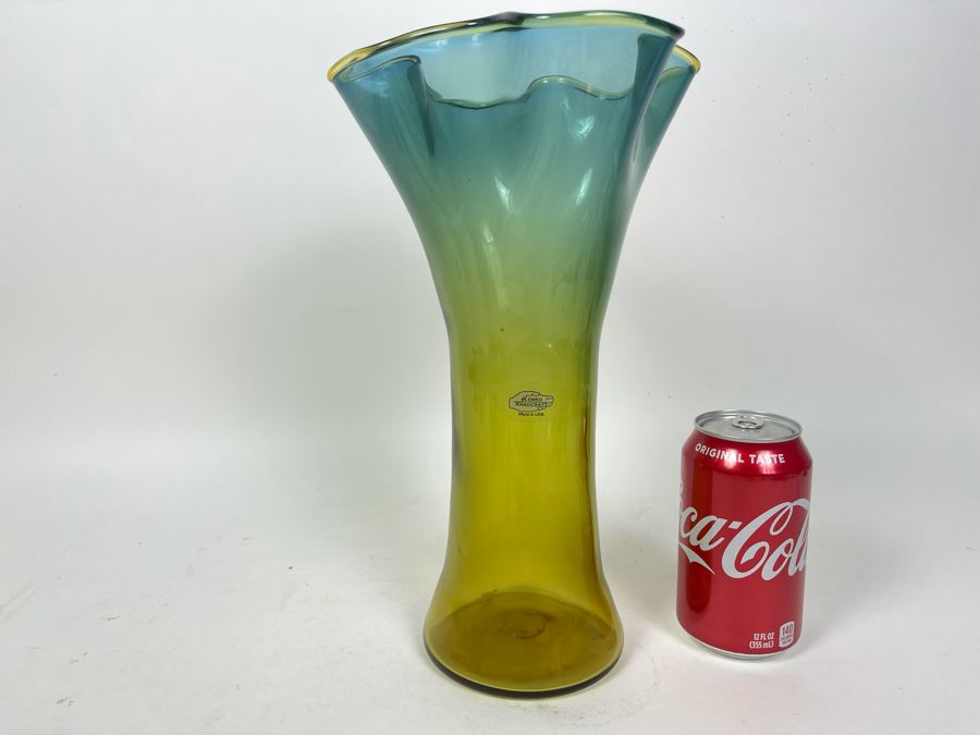 Blenko Glass Vase 12H [Photo 1]