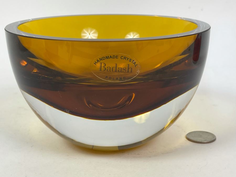 Badash Handmade Crystal Bowl From Poland 6W X 3.5H [Photo 2]