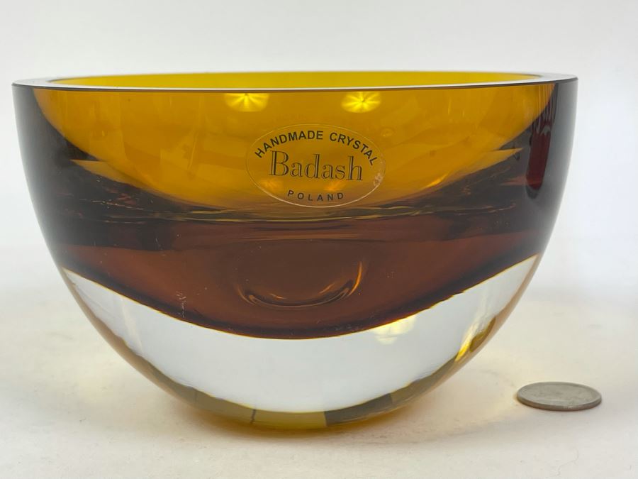 Badash Handmade Crystal Bowl From Poland 6W X 3.5H [Photo 3]