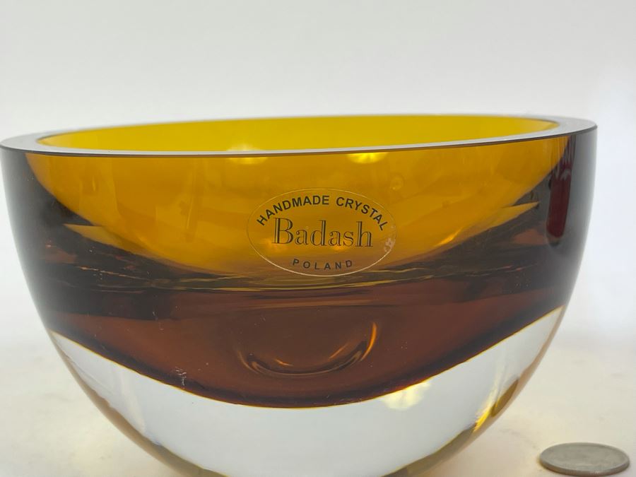 Badash Handmade Crystal Bowl From Poland 6W X 3.5H [Photo 4]
