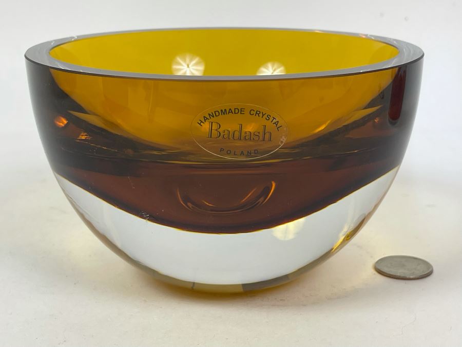 Badash Handmade Crystal Bowl From Poland 6W X 3.5H [Photo 1]