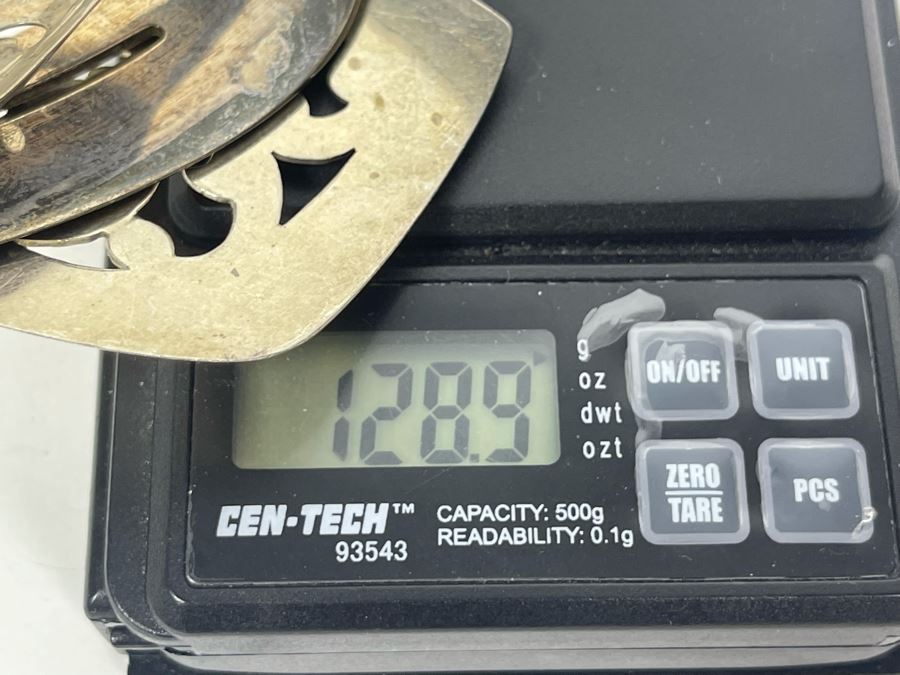 Sterling Silver Forks, Spoons, Serving Pieces, Candle Snuffer - Total Sterling Silver Weight 261g [Photo 12]